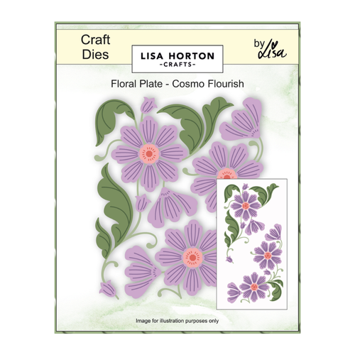 Floral Plate Cosmo Flourish