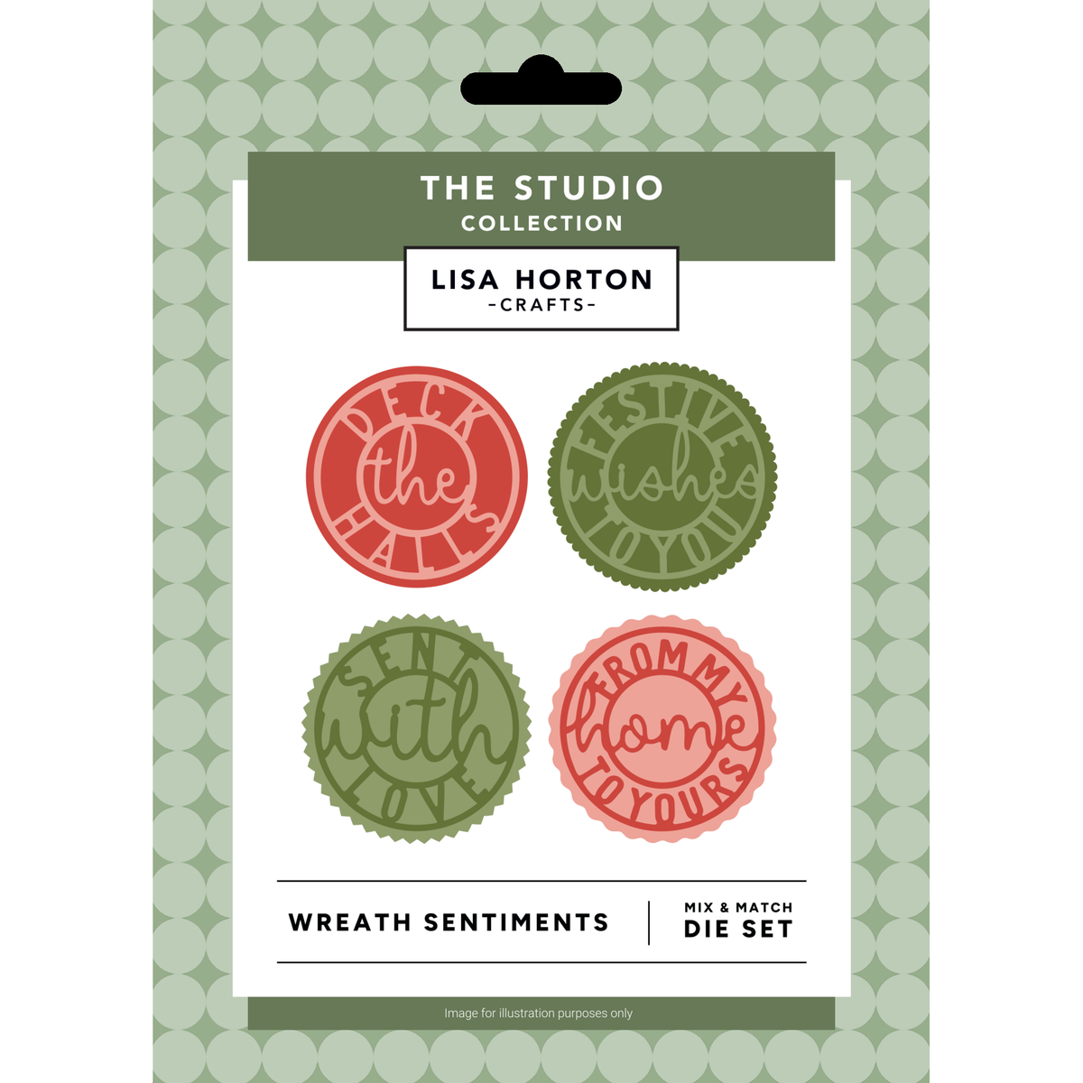 The Studio Festive Wreath Sentiment