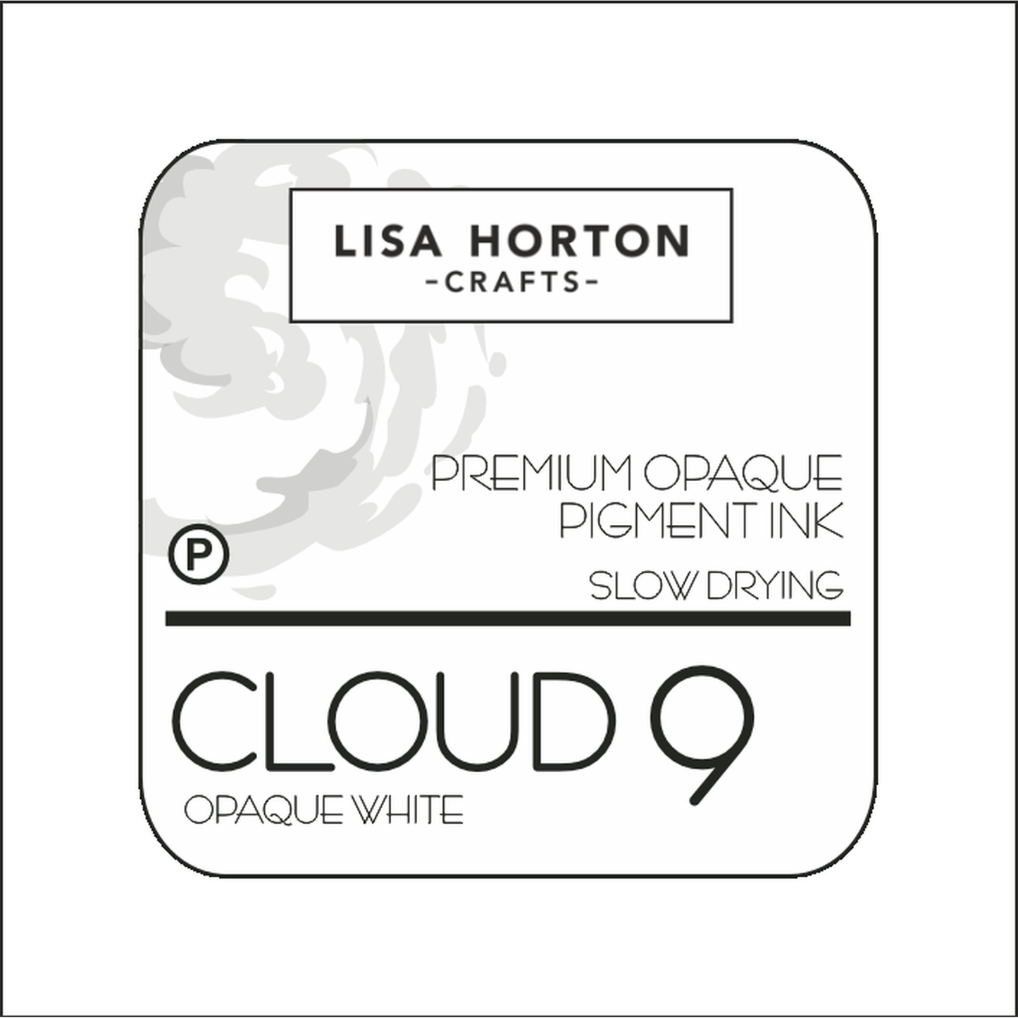 Cloud 9 Premium Opaque Pigment Ink Pad Slow Drying Opaque White