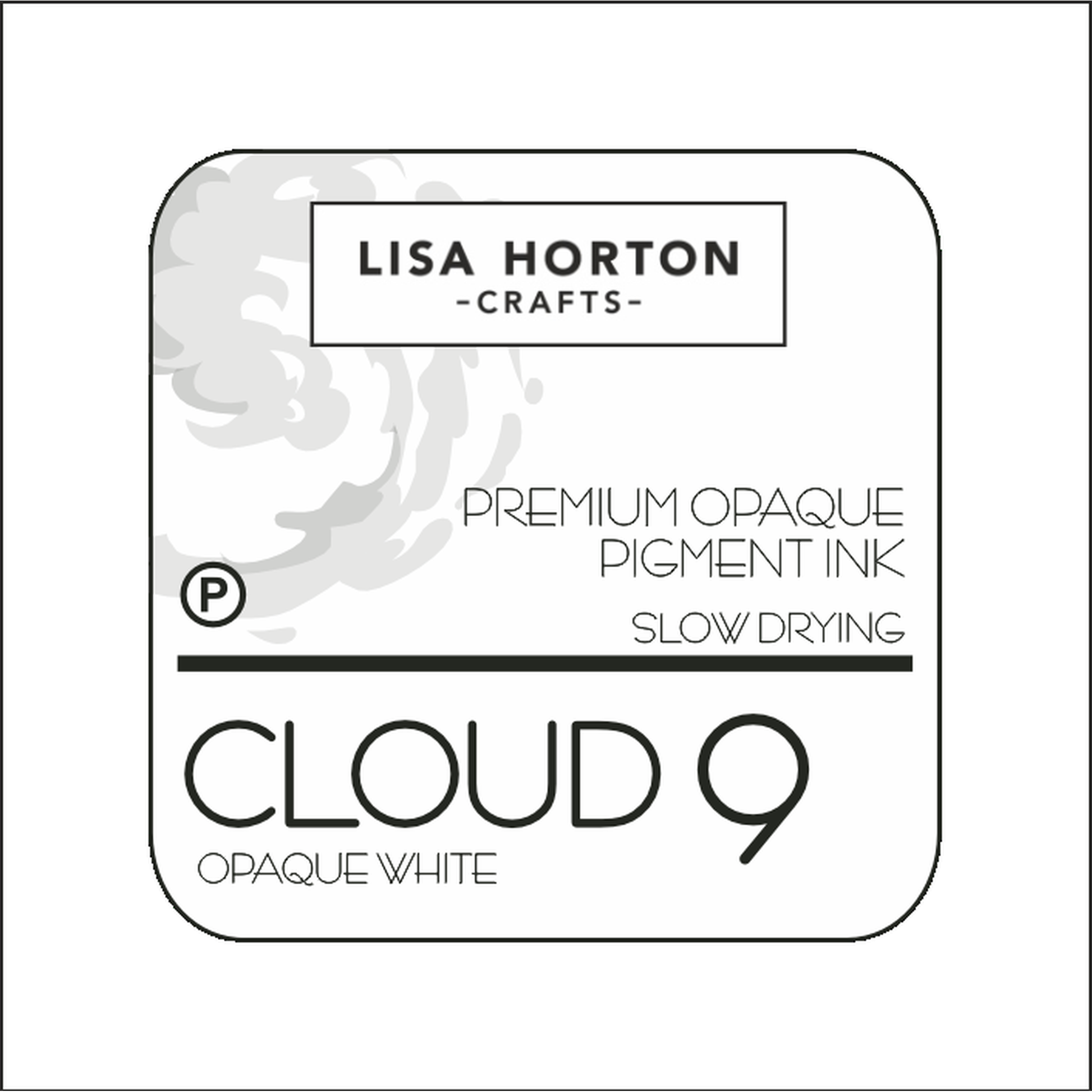 Cloud 9 Premium Opaque Pigment Ink Pad Slow Drying Opaque White