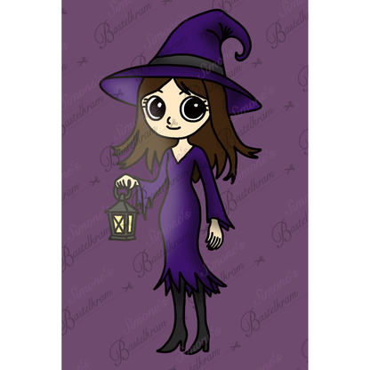 Digistamp Lila Luna