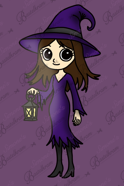 Digistamp Lila Luna