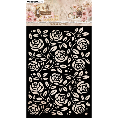 Teddy's Tea Time - Floral Pattern