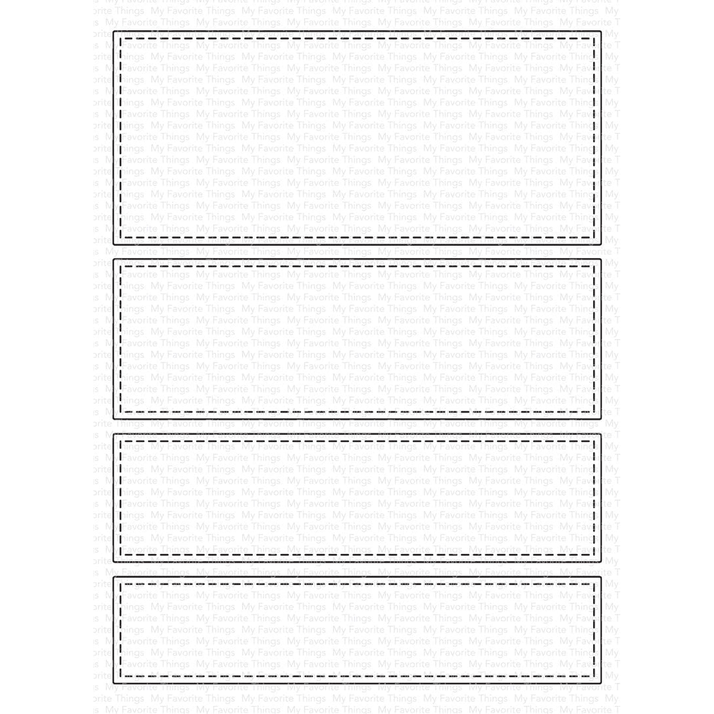 Horizontal Stitched Strips