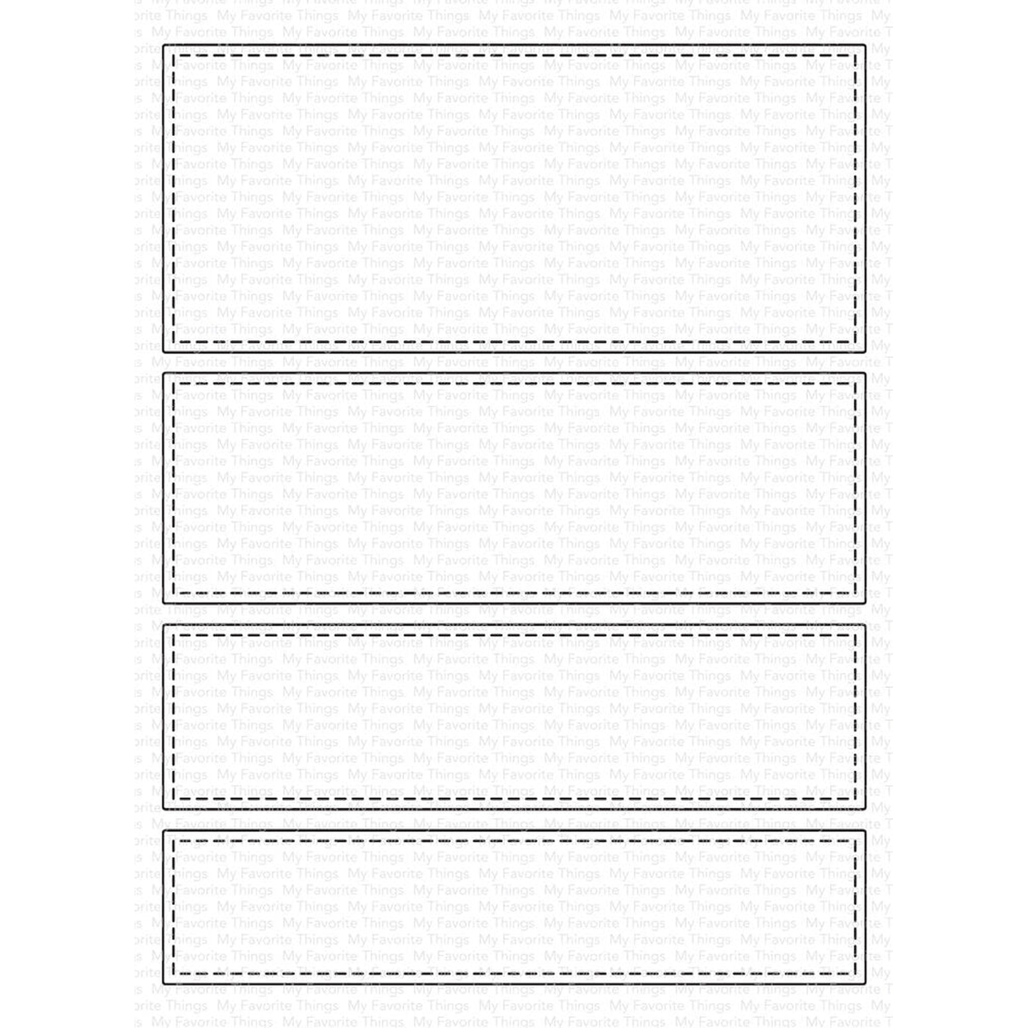 Horizontal Stitched Strips