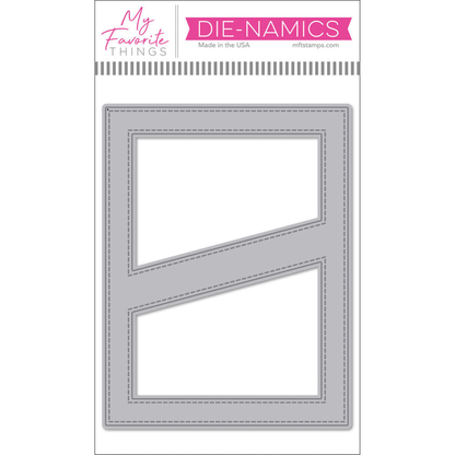 Stitched Diagonal Center Strip Cover-Up