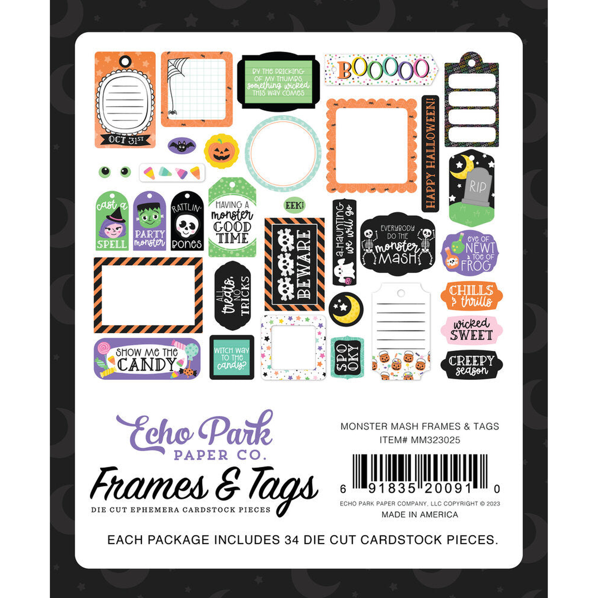 Monster Mash Frames & Tags