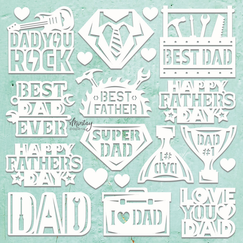 Chippies Decor Element Sheet Father's Day