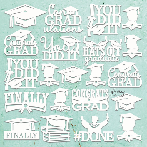 Chippies Decor Element Sheet Graduation