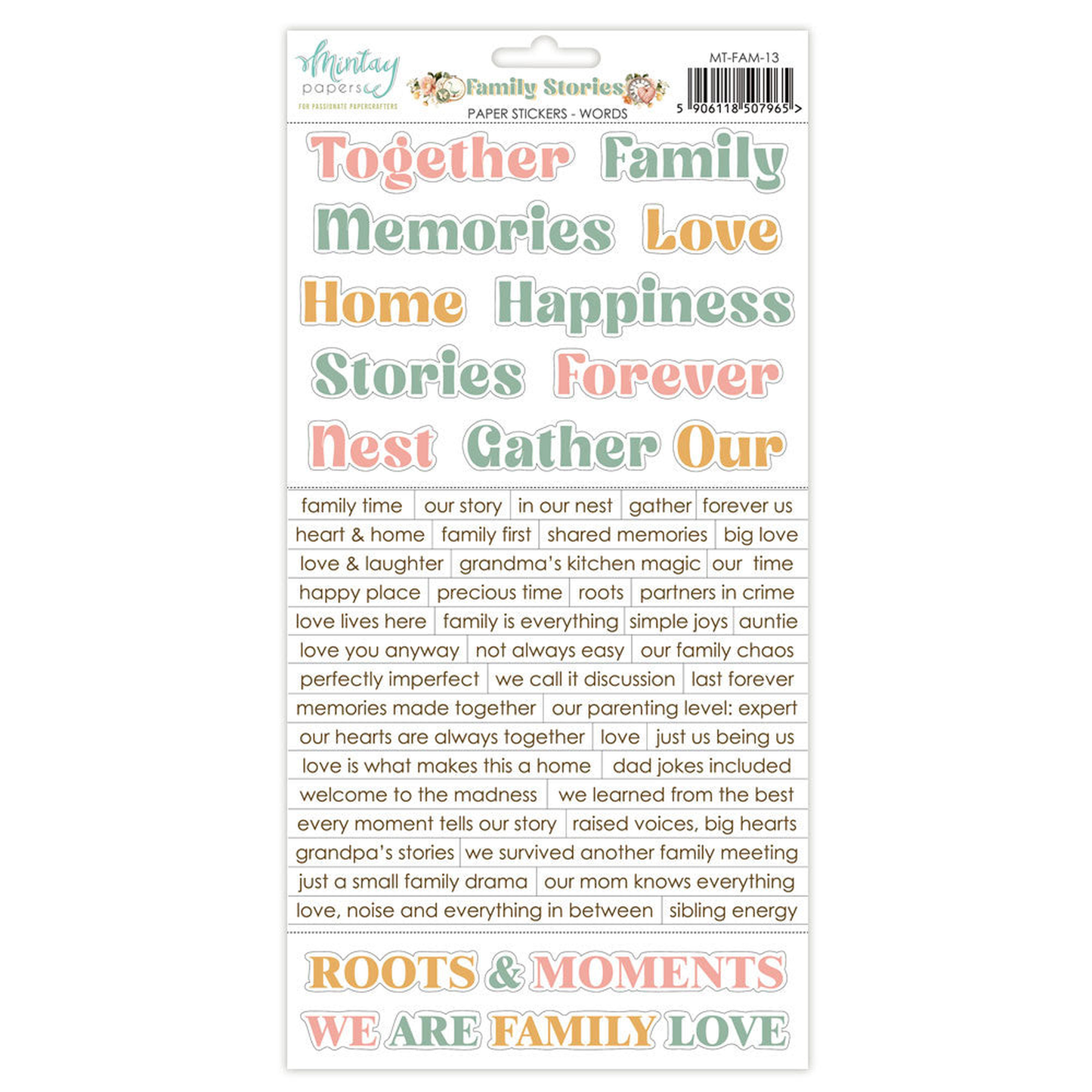 Family Stories Words