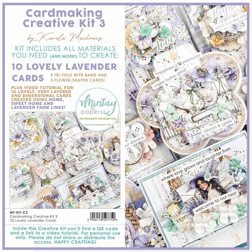 Creative Kit 3 Cardmaking 10 Lovely Lavender Cards