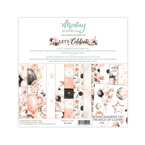 Let's Celebrate Scrapbooking Paper Set