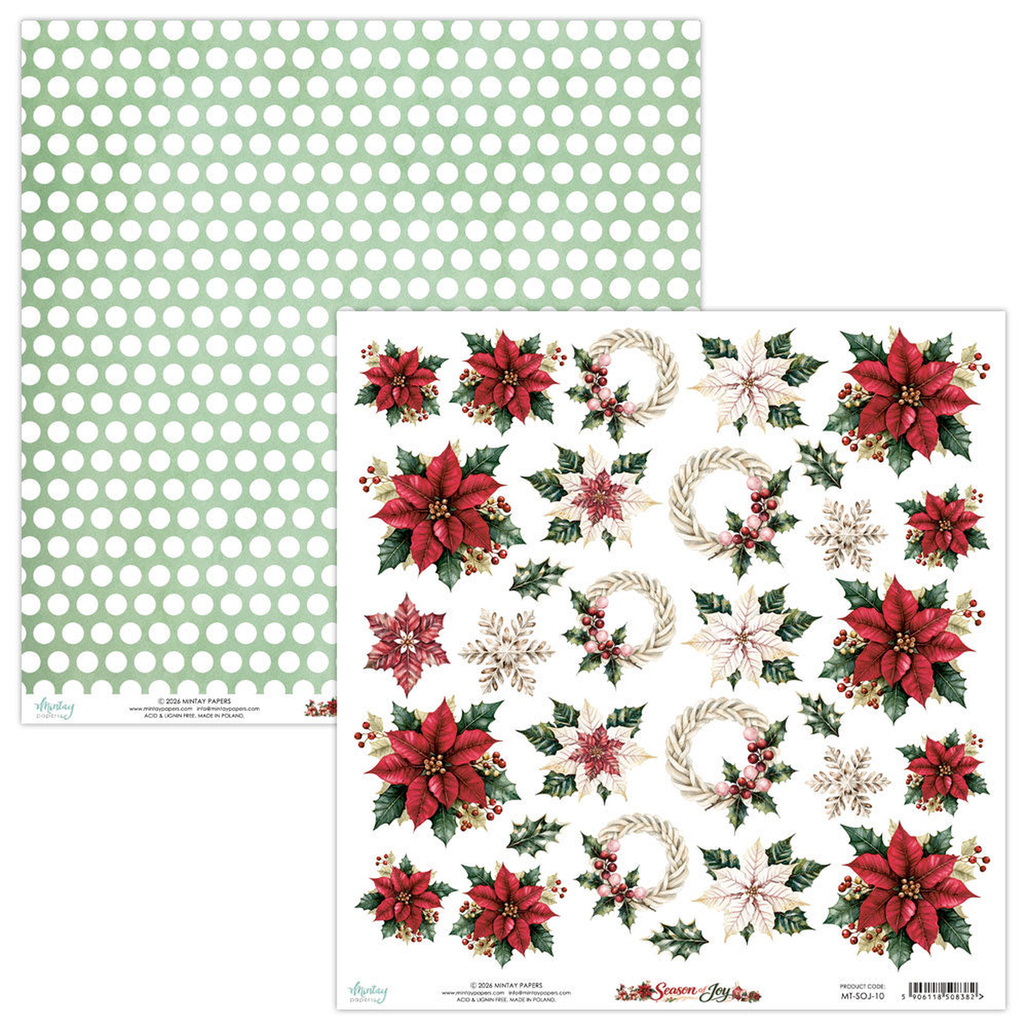 Season of Joy Fussy Cut Floral