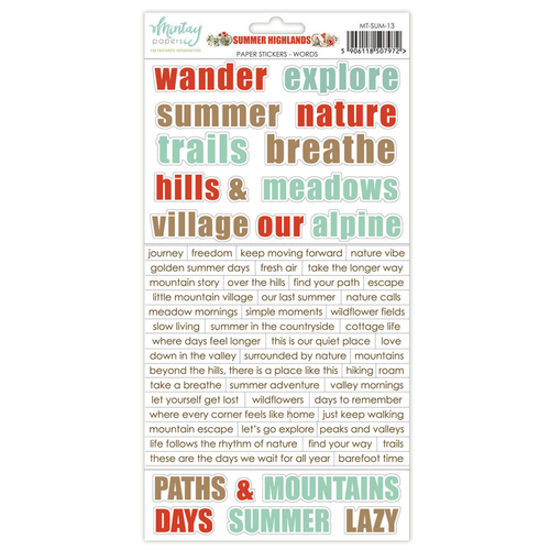 Summer Highlands Words