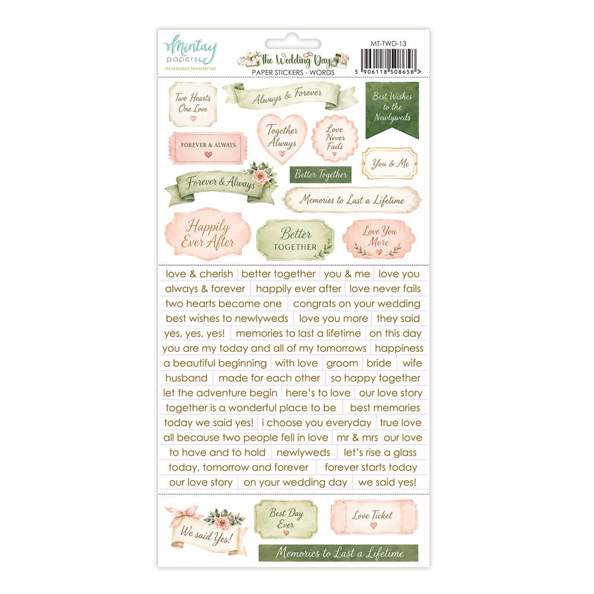 The Wedding Day Words