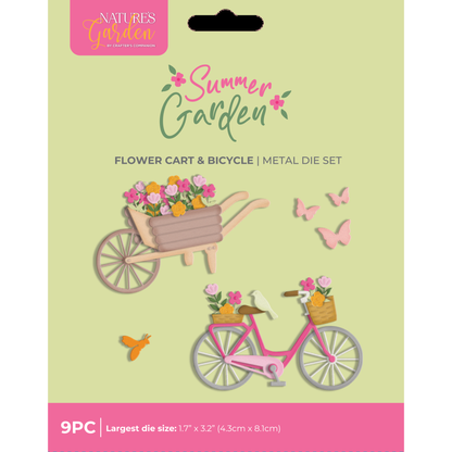 Summer Garden Flower Cart & Bicycle