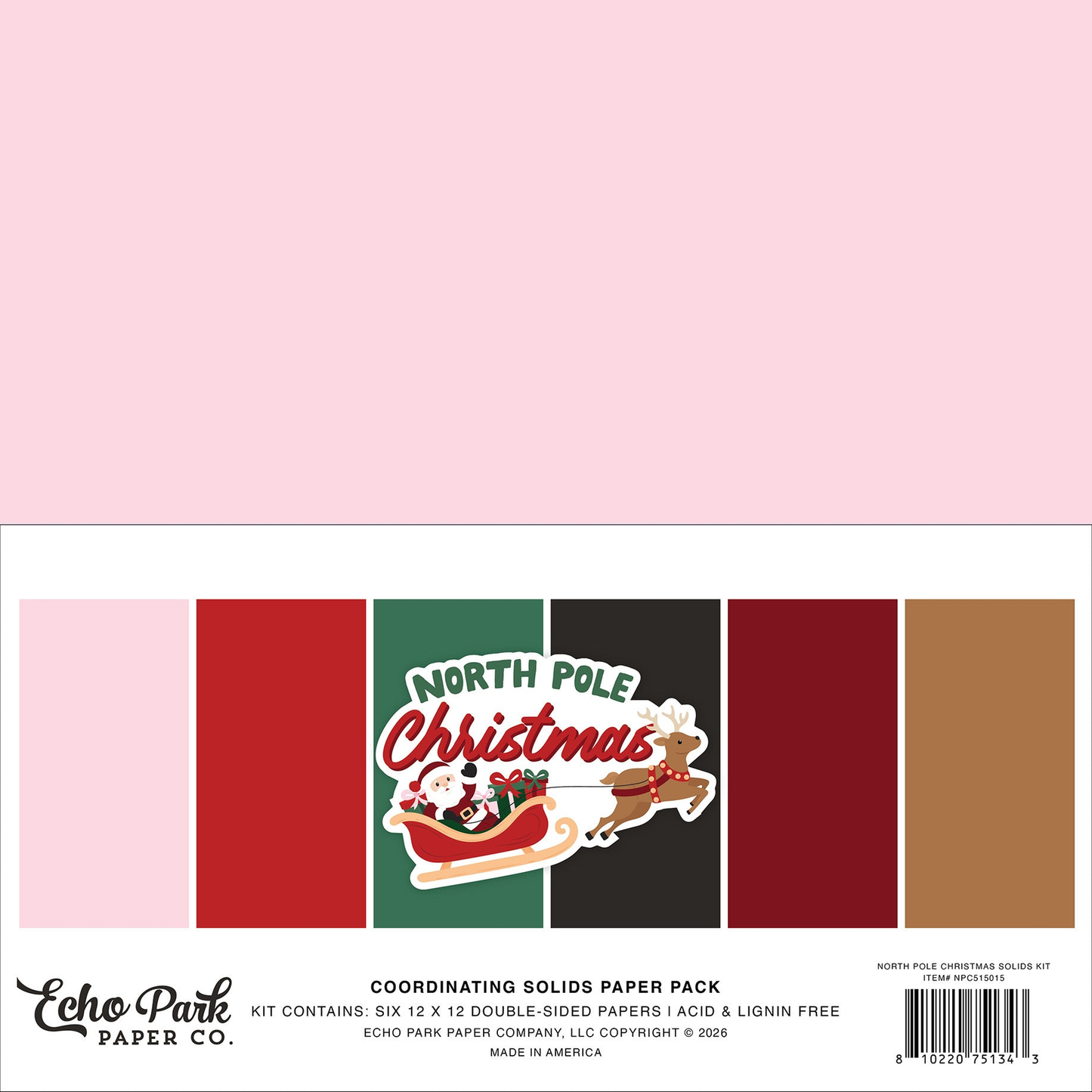 North Pole Christmas Coordination Solids Paper Pack
