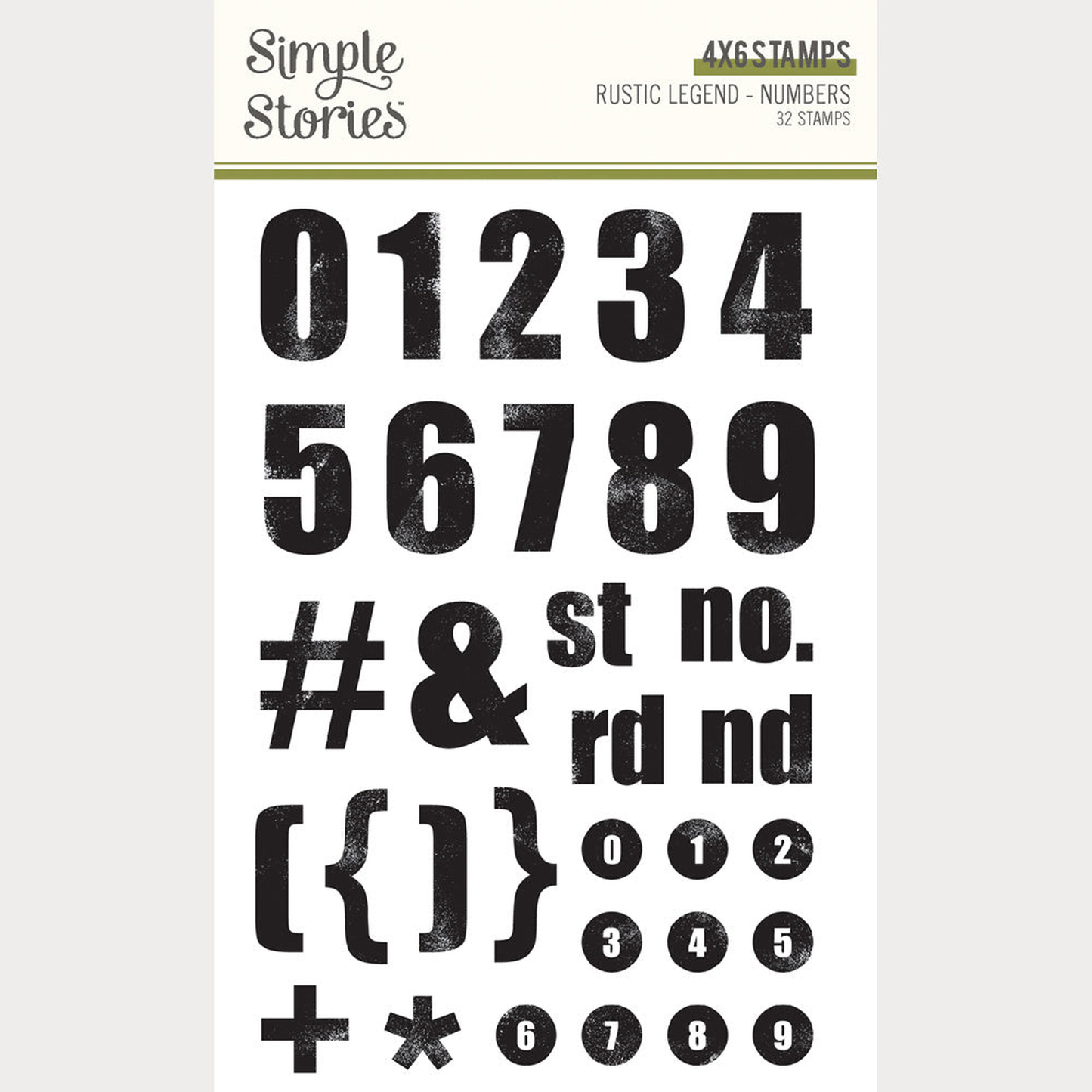 Rustic Legend Numbers