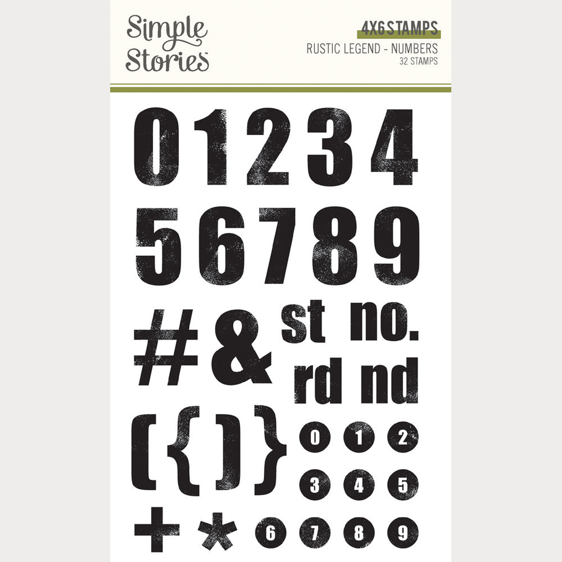 Rustic Legend Numbers