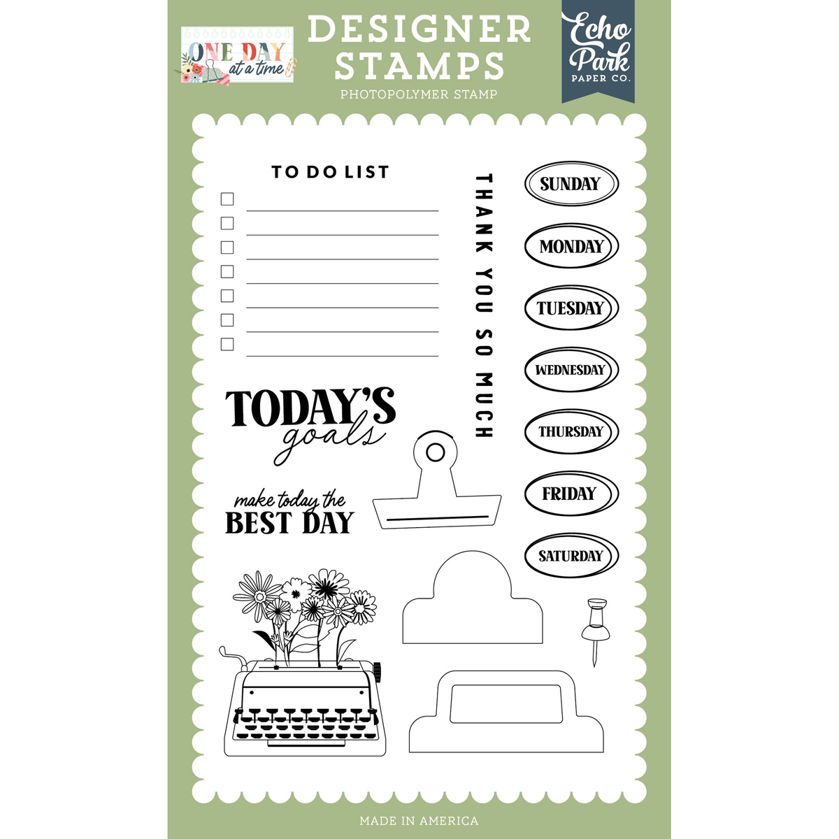 One Day At A Time To Do List