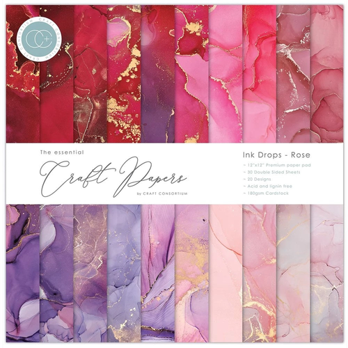 Ink Drops - Rose