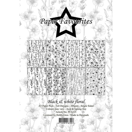 Black & White Floral