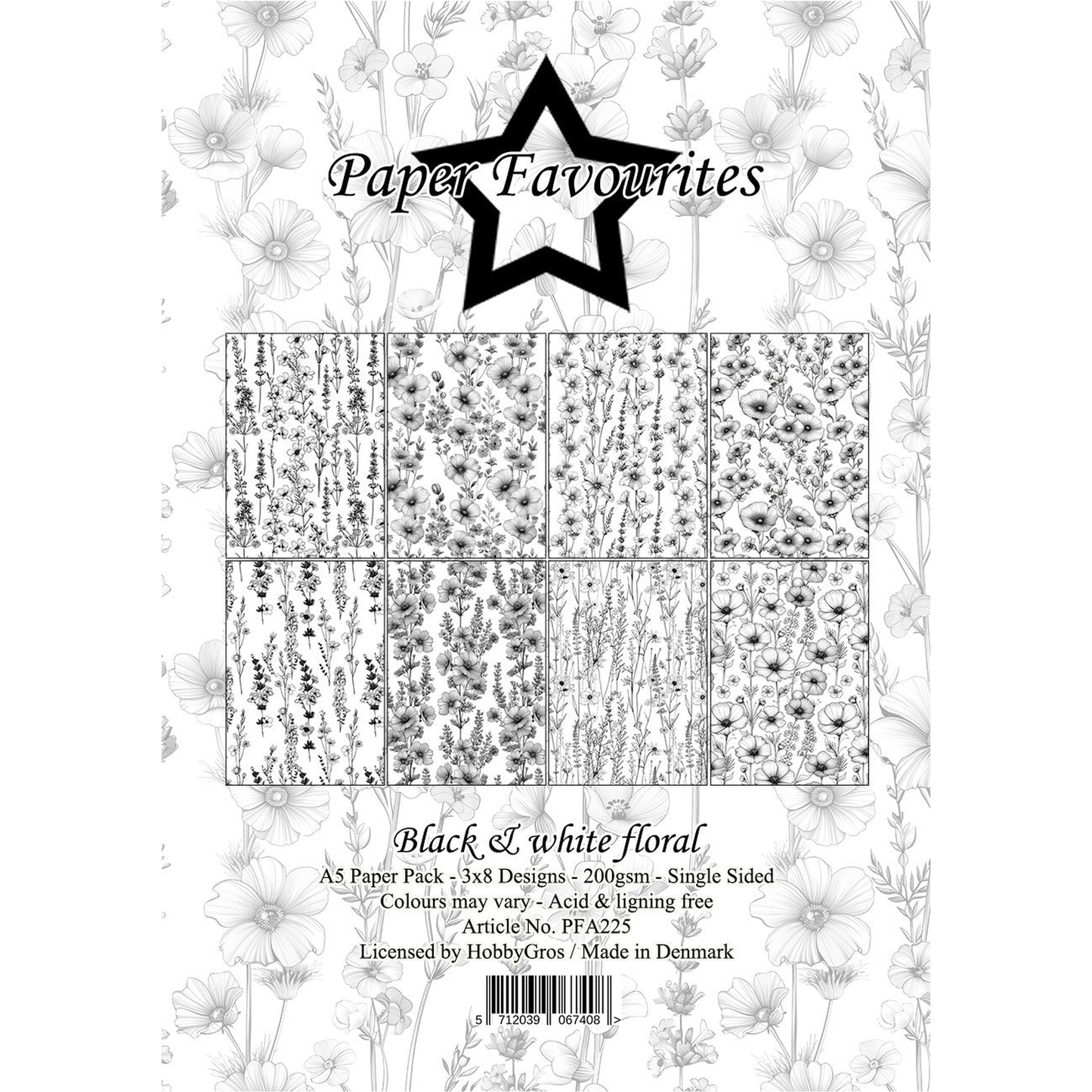 Black & White Floral