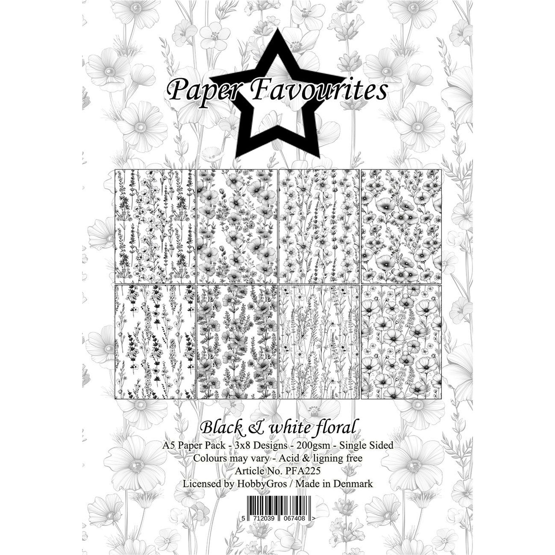 Black & White Floral