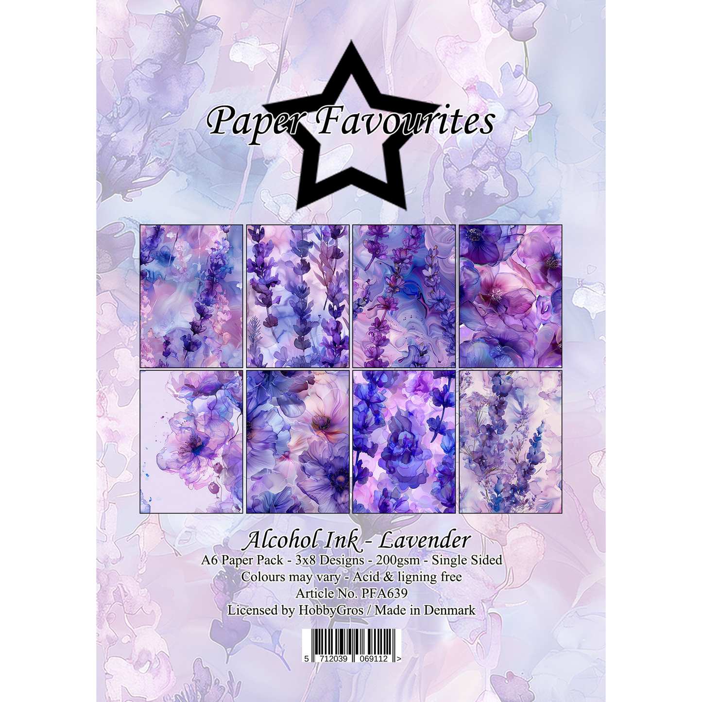 Alcohol Ink Lavender