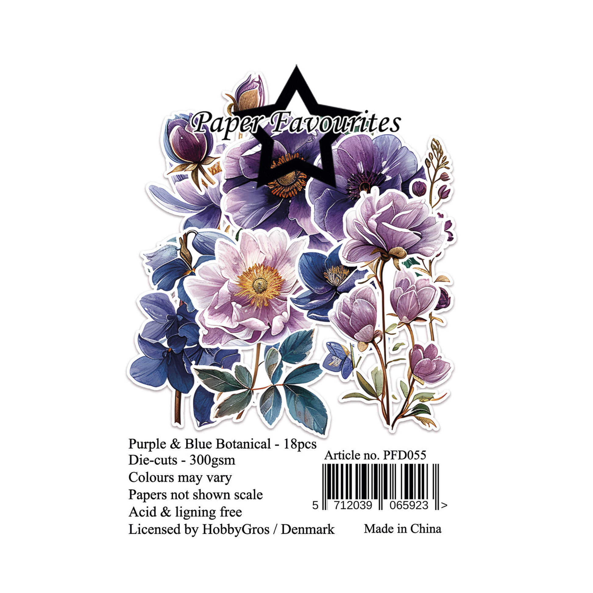 Purple & Blue Botanical