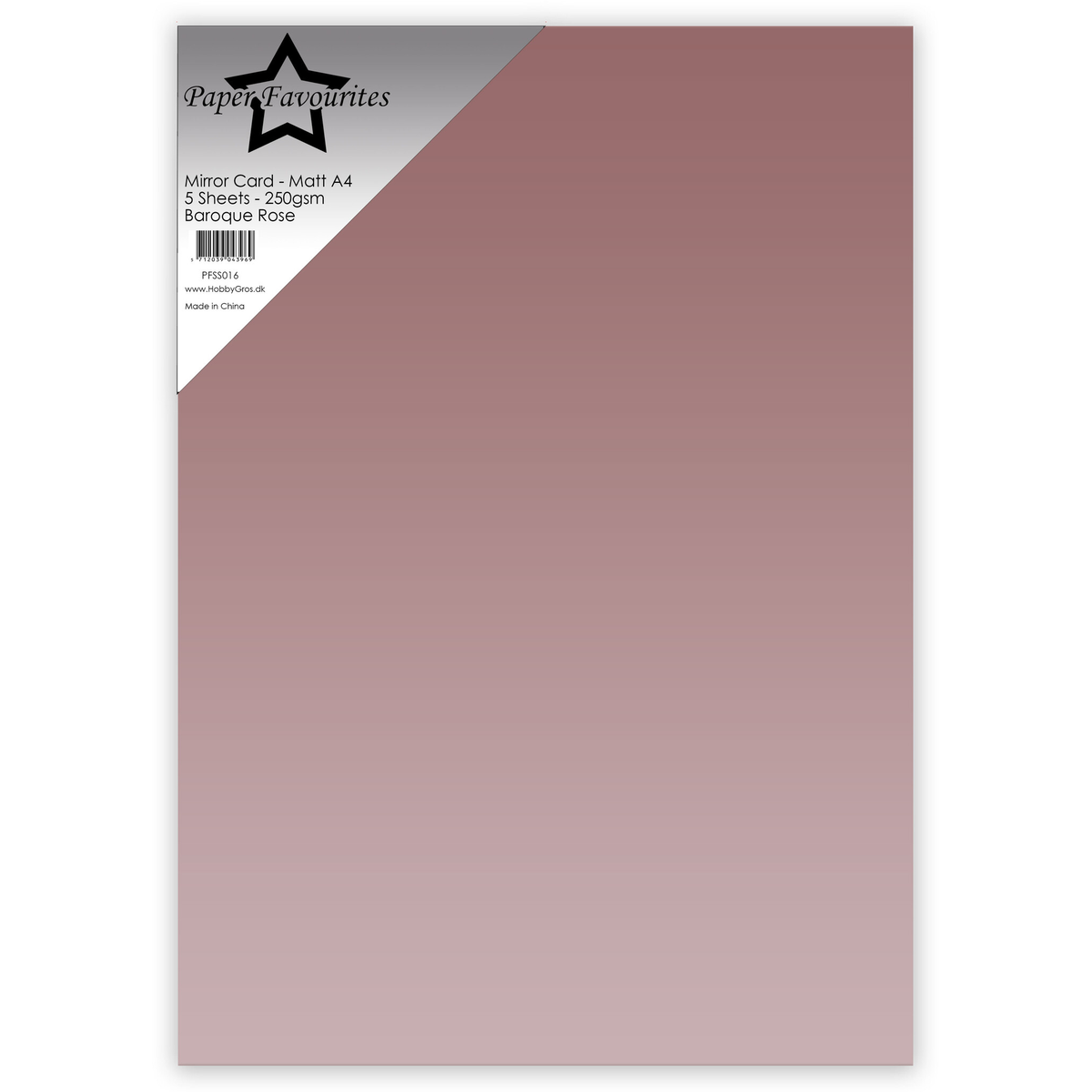 Mirror Card Matte Baroque Rose