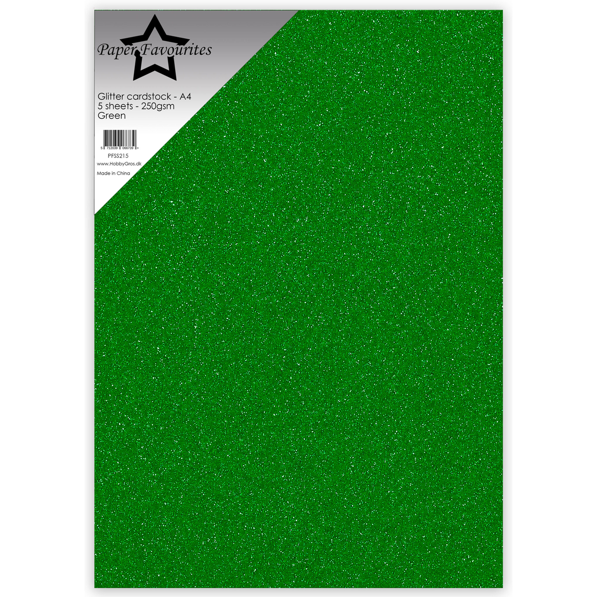 Glitter Cardstock Green