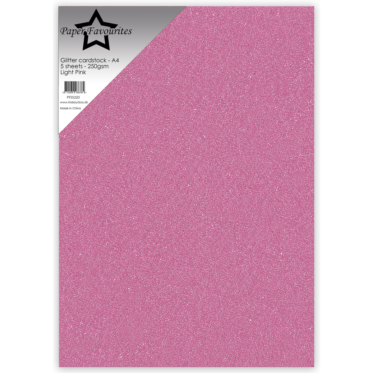 Glitter Cardstock Light Pink