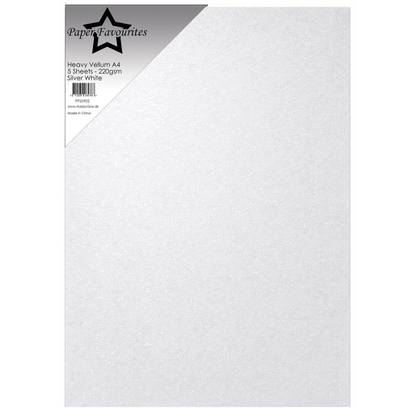 Heavy Vellum Silver White