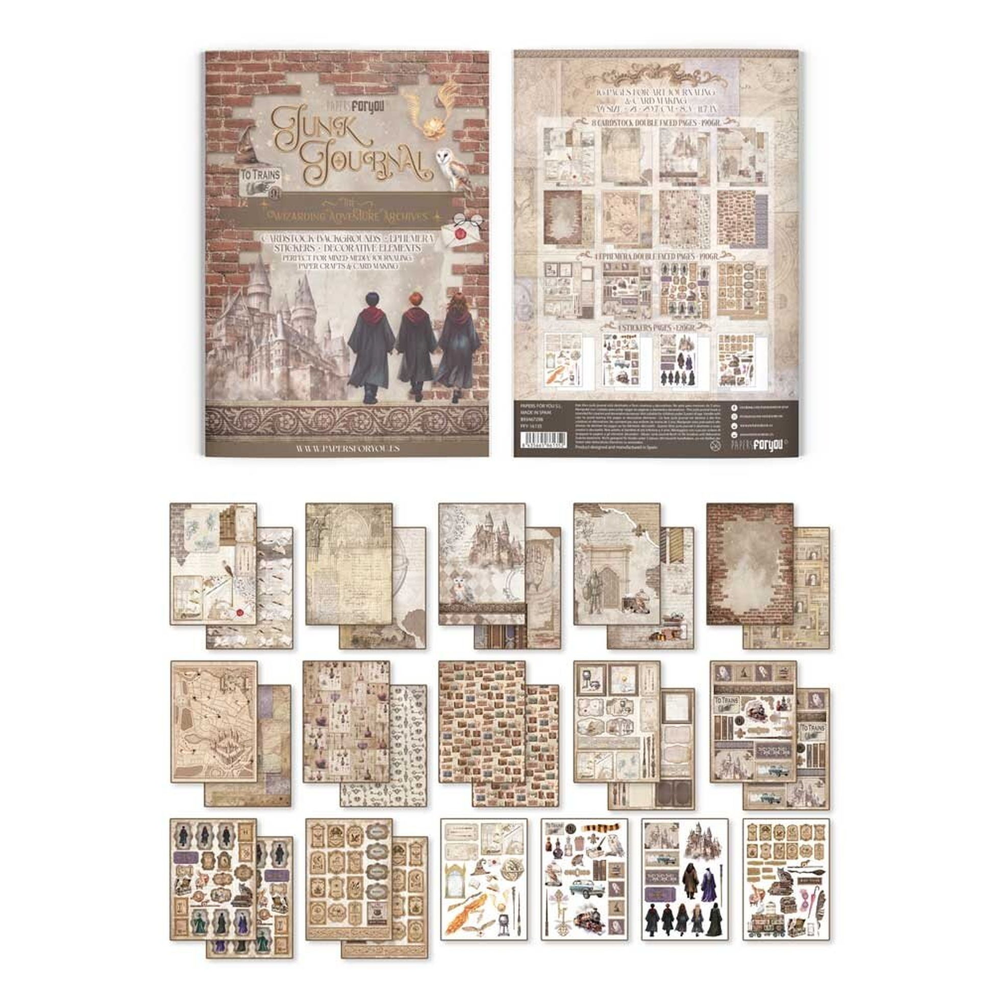 Wizarding Adventure Archives A4 Junk Journal