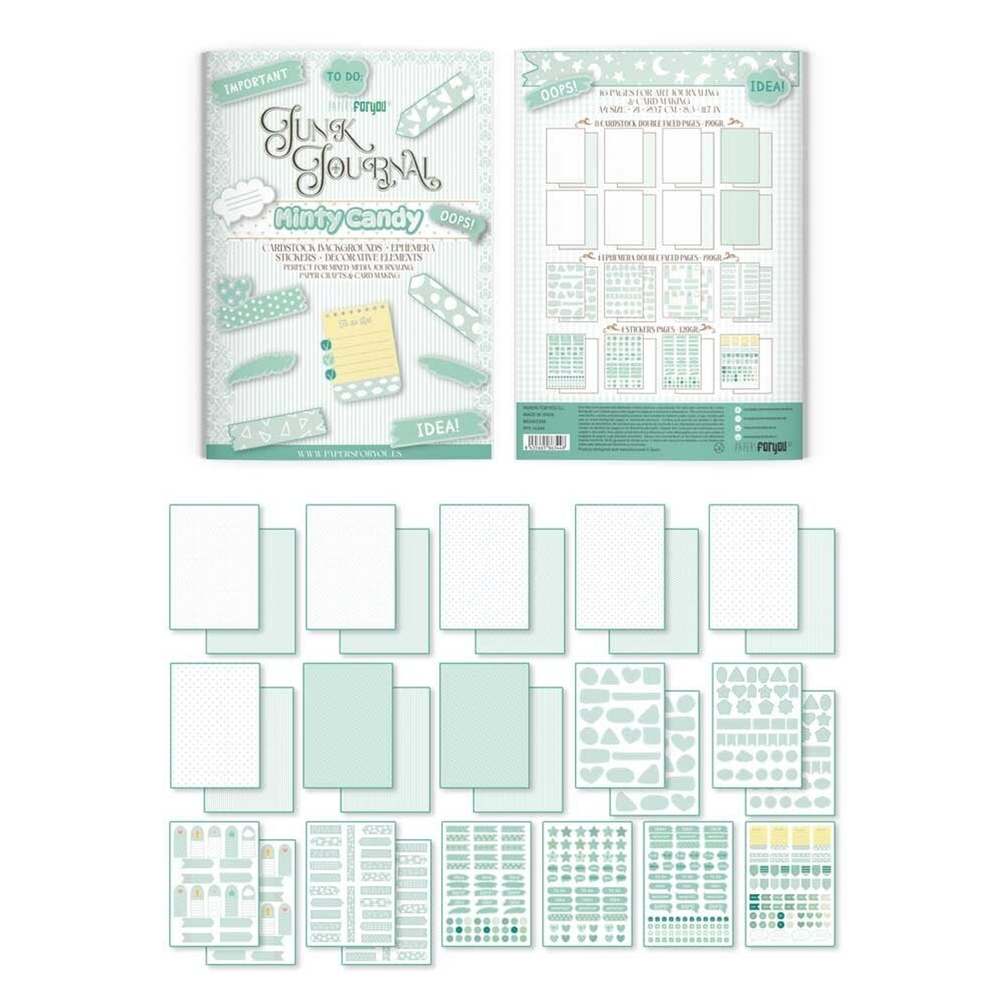 Basic Mint Junk Journal