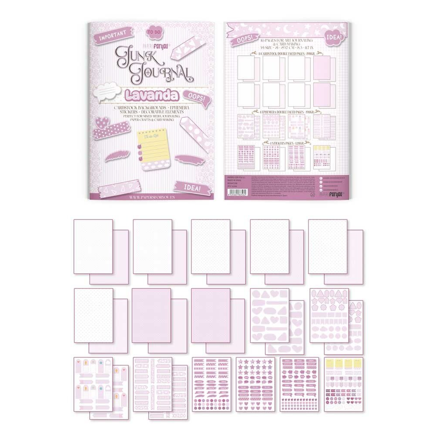 Basic Lavander Junk Journal
