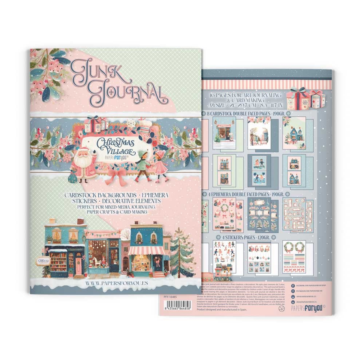 Christmas Village A4 Junk Journal