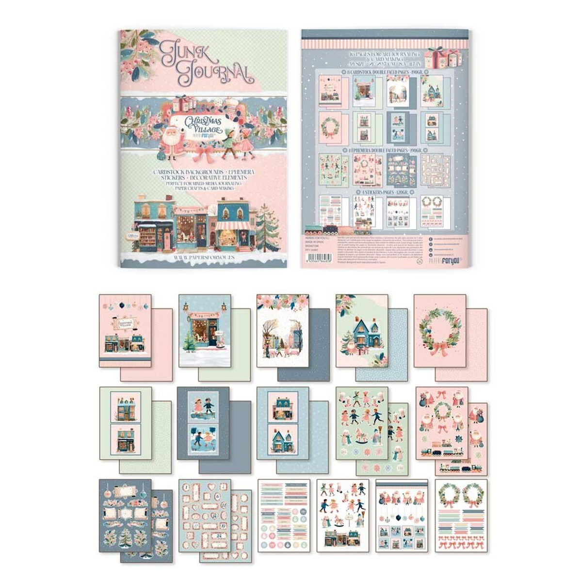 Christmas Village A4 Junk Journal