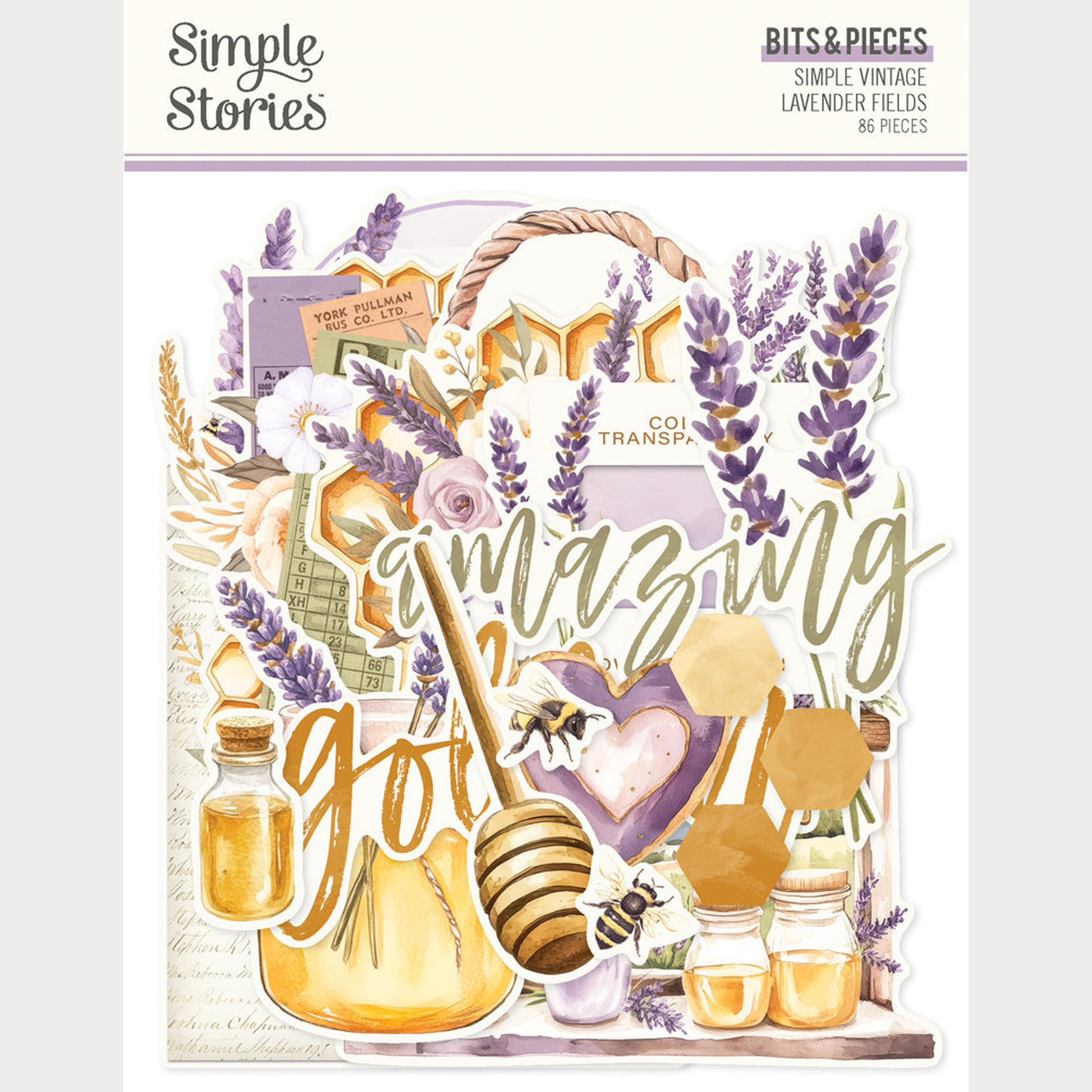 Simple Vintage Lavender Fields