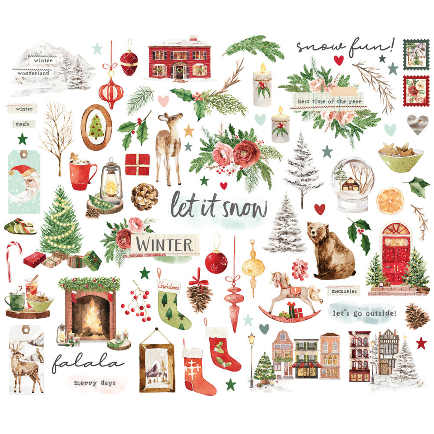Simple Vintage Evergreen Memories Bits & Pieces