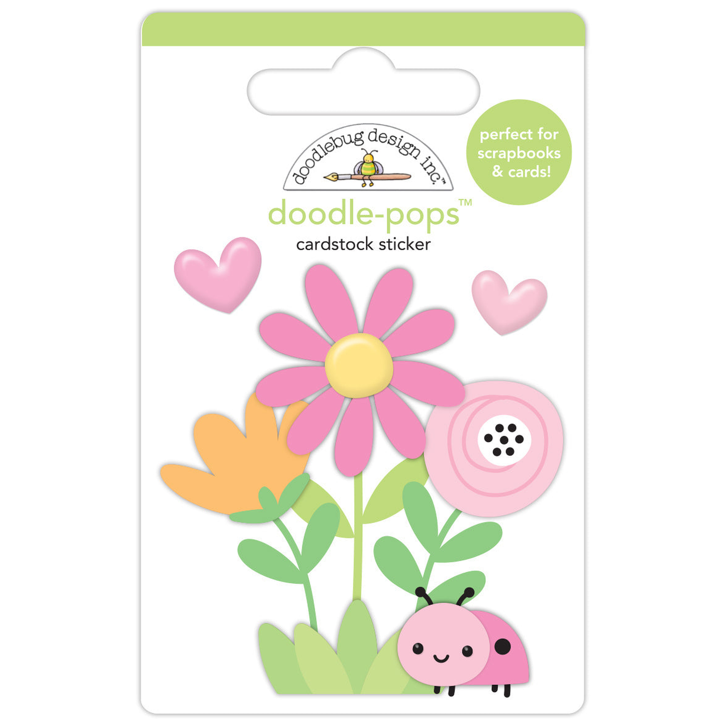 Butterfly Kisses Ladybug Garden Doodle-Pops