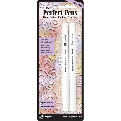Ranger Perfect Pens Brush & Bullet Tip Clear
