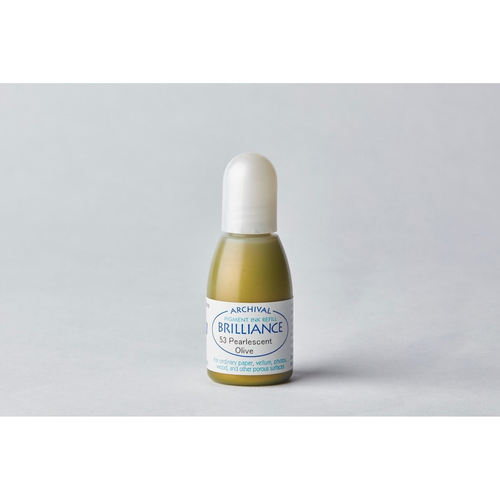 Tsukineko Brilliance Ink Refill Pearlescent Olive