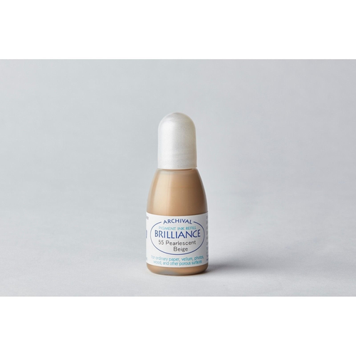 Tsukineko Brilliance Ink Refill Pearlescent Beige