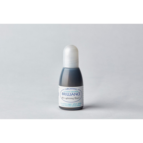 Tsukineko Brilliance Ink Refill Lightning Black