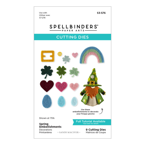 3D Felt Décor Spring Spring Embellishments