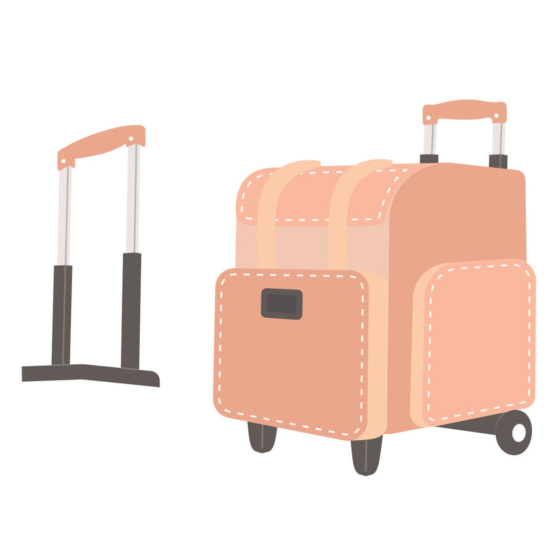 We All Have Baggage - Rolling Craft Tote