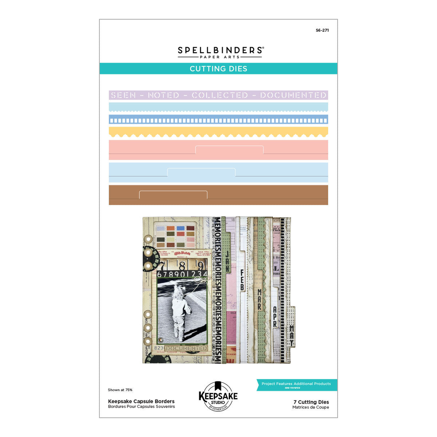 Turn the Page Keepsake Capsule Borders
