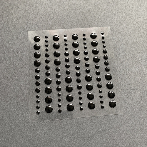 Adhesive Enamel Dots Jet Black